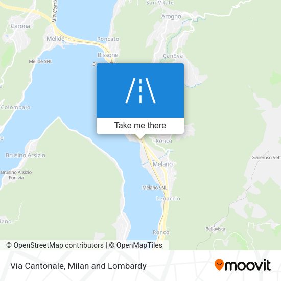 Via Cantonale map