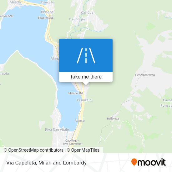 Via Capeleta map