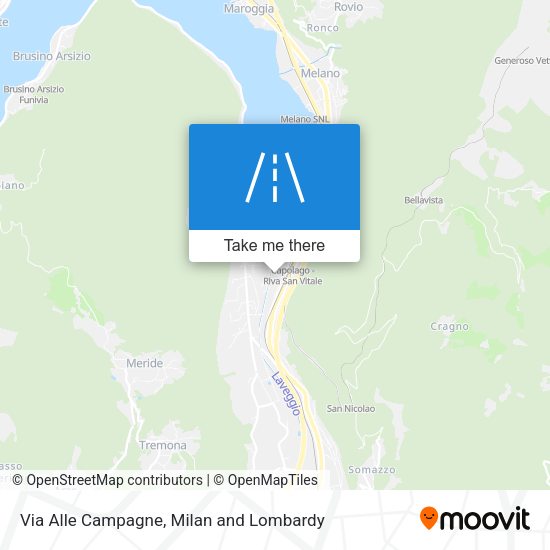 Via Alle Campagne map