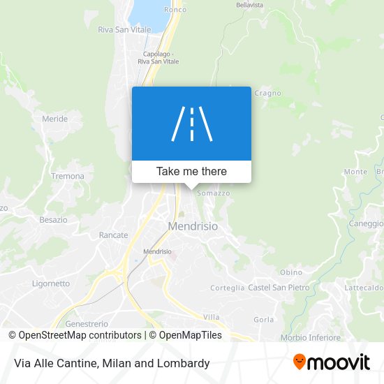 Via Alle Cantine map