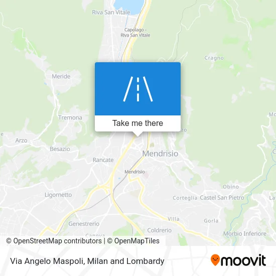 Via Angelo Maspoli map