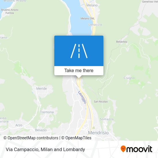 Via Campaccio map