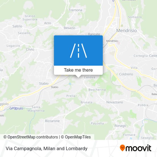 Via Campagnola map