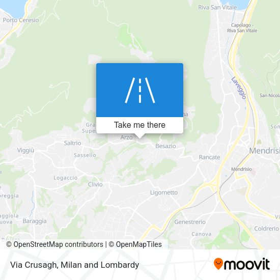 Via Crusagh map