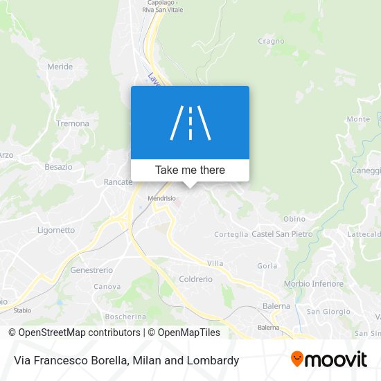 Via Francesco Borella map