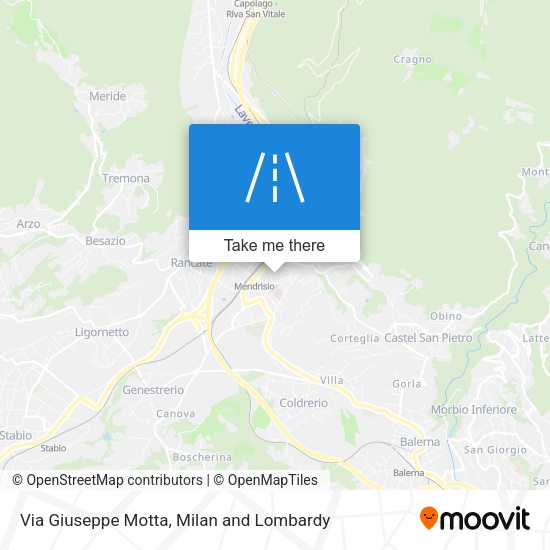 Via Giuseppe Motta map
