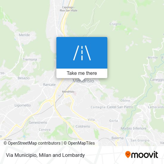 Via Municipio map