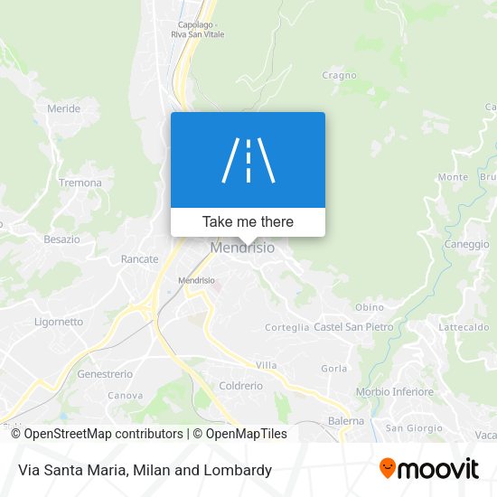 Via Santa Maria map