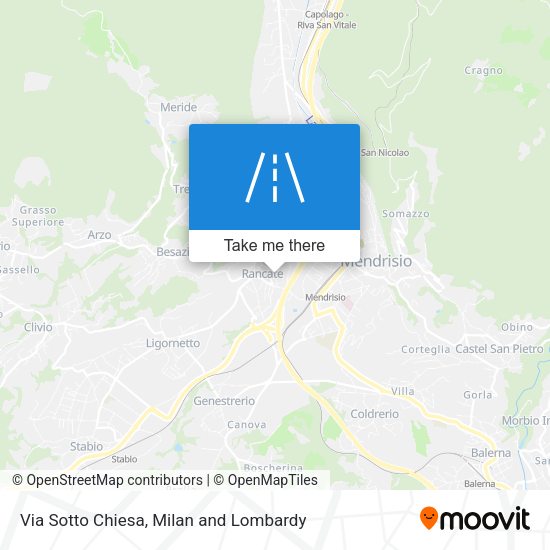 Via Sotto Chiesa map