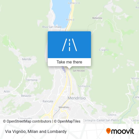 Via Vignôo map