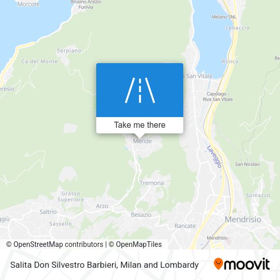 Salita Don Silvestro Barbieri map