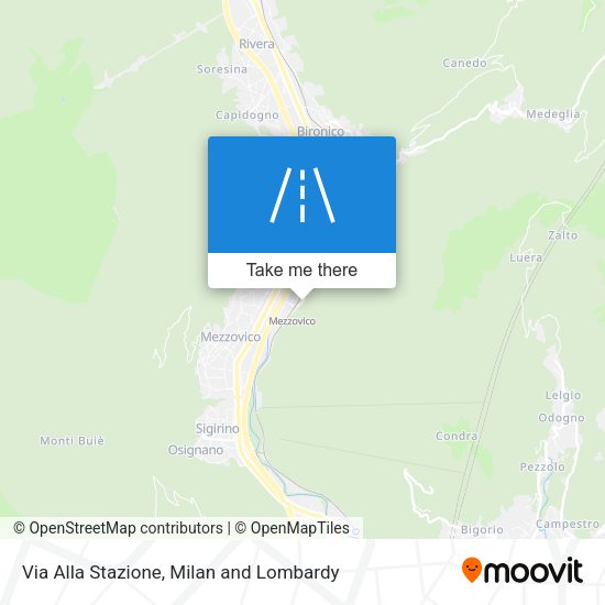 Via Alla Stazione map