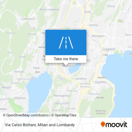 Via Celso Bottani map