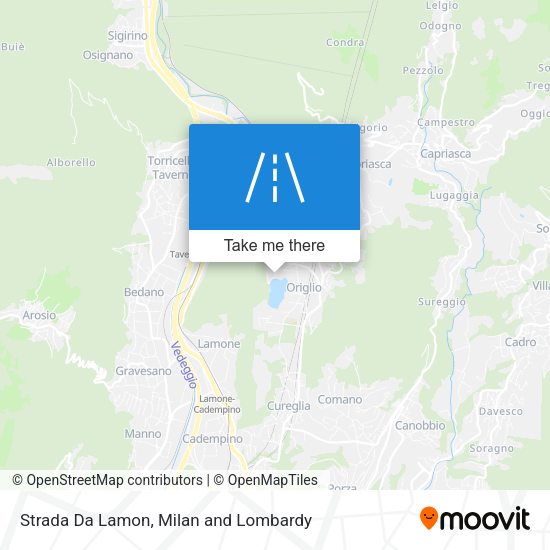 Strada Da Lamon map