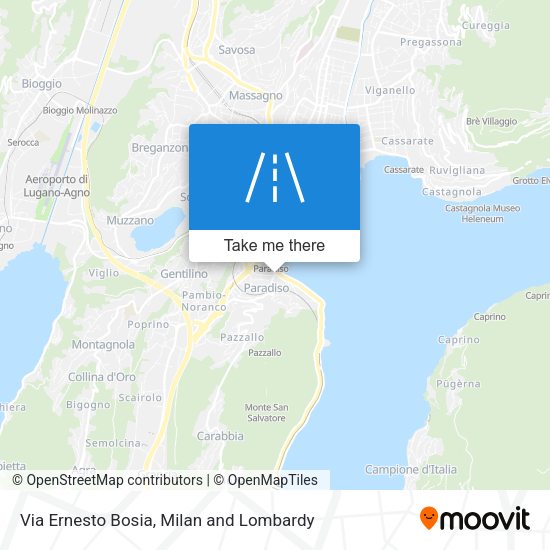 Via Ernesto Bosia map
