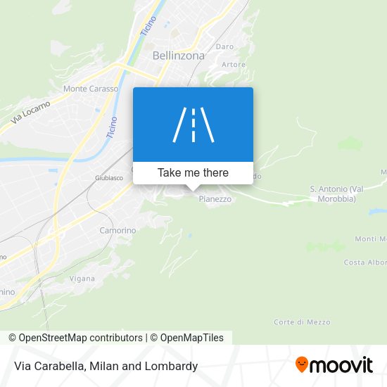 Via Carabella map