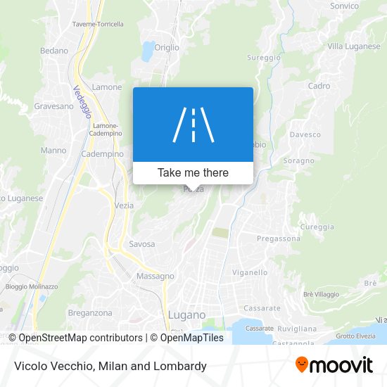 Vicolo Vecchio map