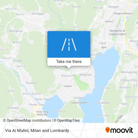 Via Ai Mulini map