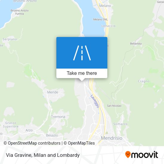 Via Gravine map