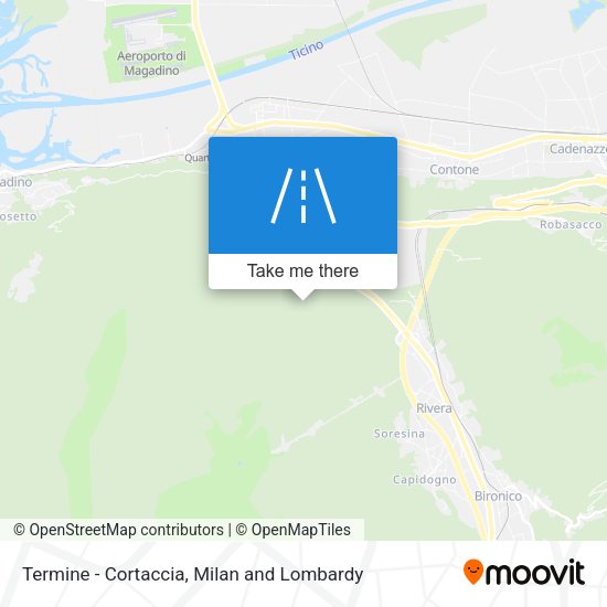 Termine - Cortaccia map