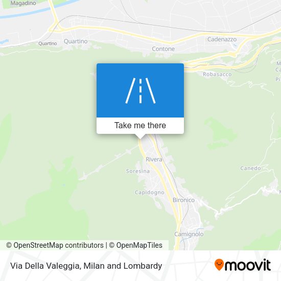 Via Della Valeggia map