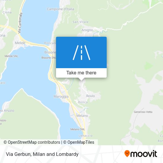 Via Gerbun map