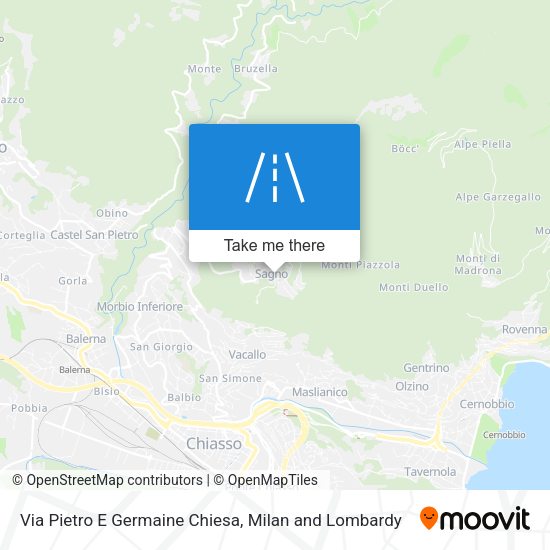Via Pietro E Germaine Chiesa map