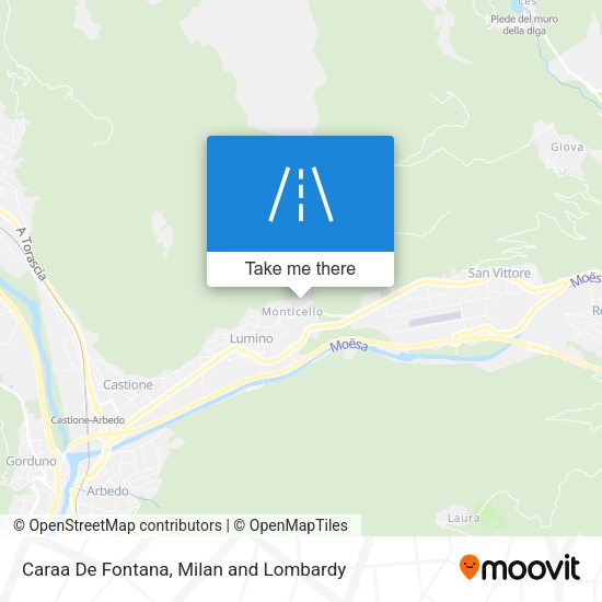 Caraa De Fontana map
