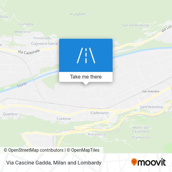 Via Cascine Gadda map