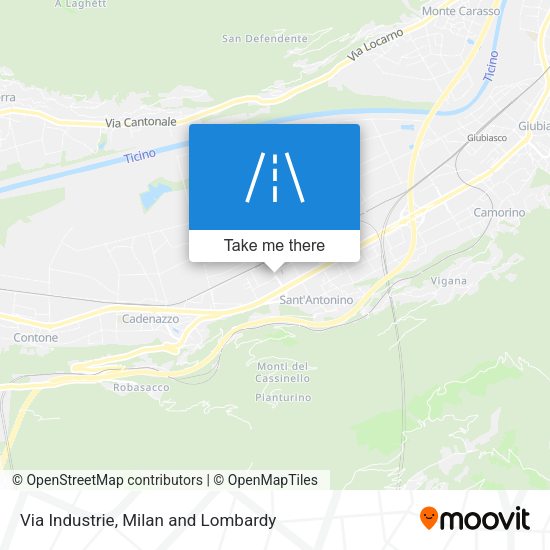 Via Industrie map