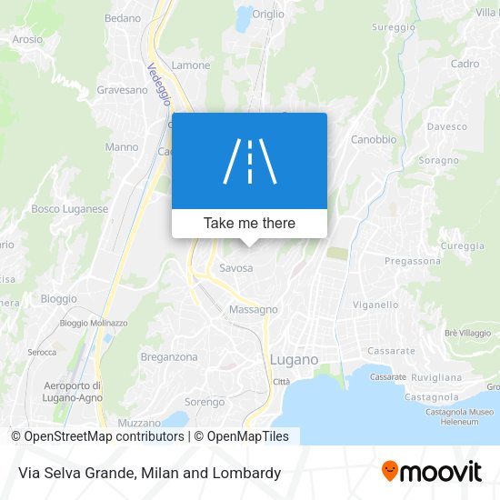 Via Selva Grande map
