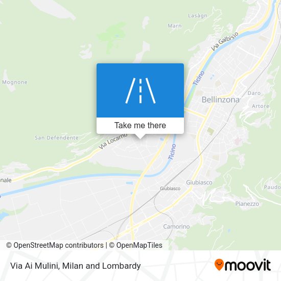 Via Ai Mulini map