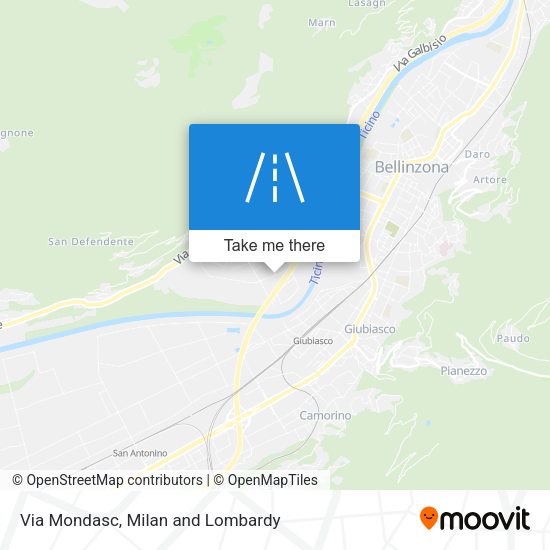 Via Mondasc map