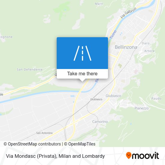 Via Mondasc (Privata) map