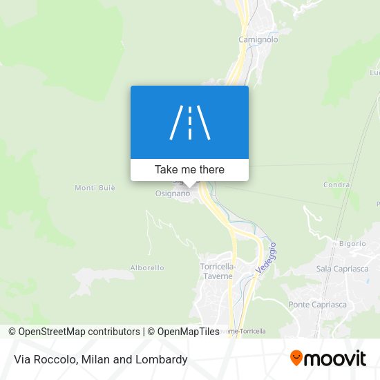 Via Roccolo map