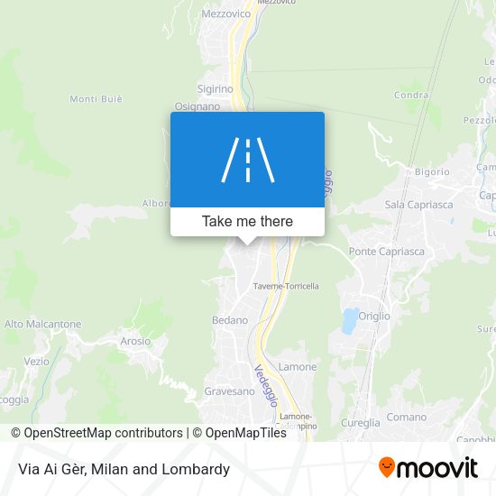 Via Ai Gèr map