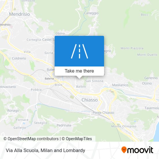 Via Alla Scuola map