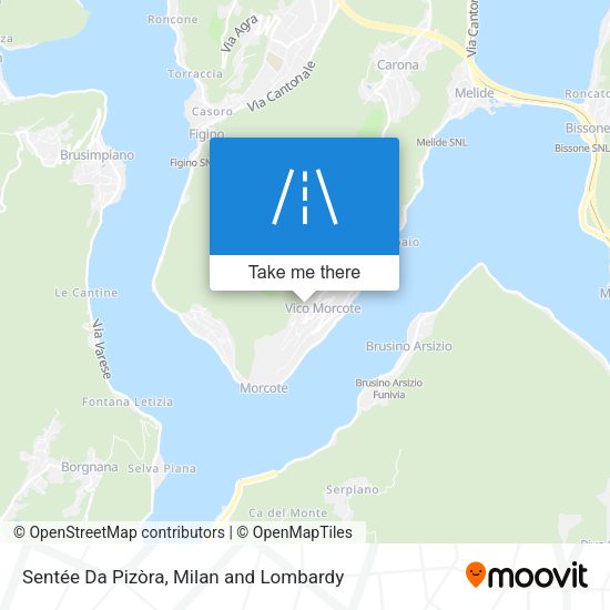 Sentée Da Pizòra map