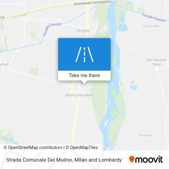 Strada Comunale Del Mulino map