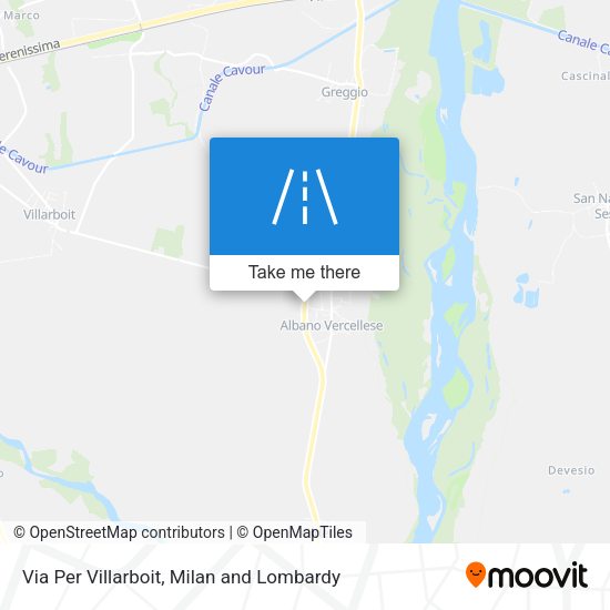 Via Per Villarboit map