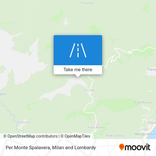 Per Monte Spalavera map