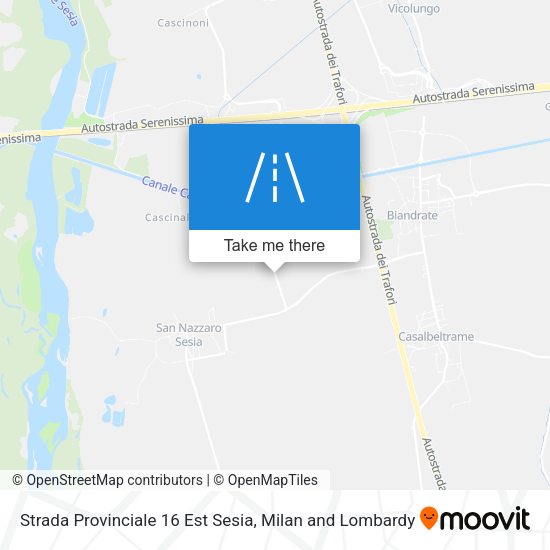 Strada Provinciale 16 Est Sesia map