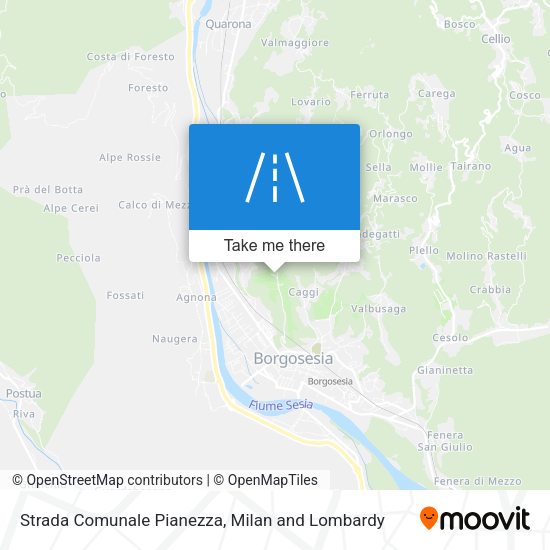 Strada Comunale Pianezza map