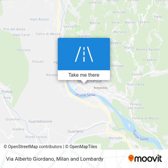 Via Alberto Giordano map