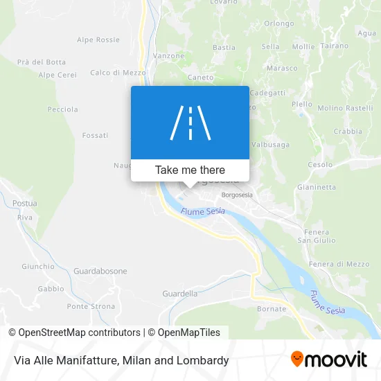 Via Alle Manifatture map