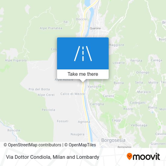Via Dottor Condiola map