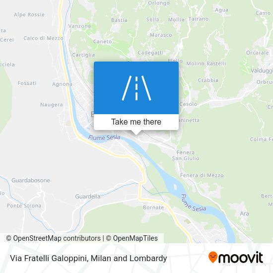 Via Fratelli Galoppini map
