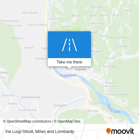 Via Luigi Gilodi map