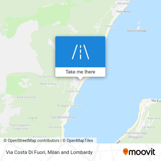 Via Costa Di Fuori map