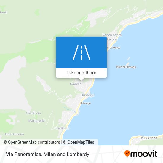 Via Panoramica map